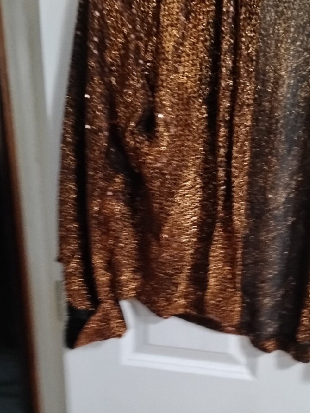 Another Two Copper Sequin Open-Front Blazer - Picture 4 of 5